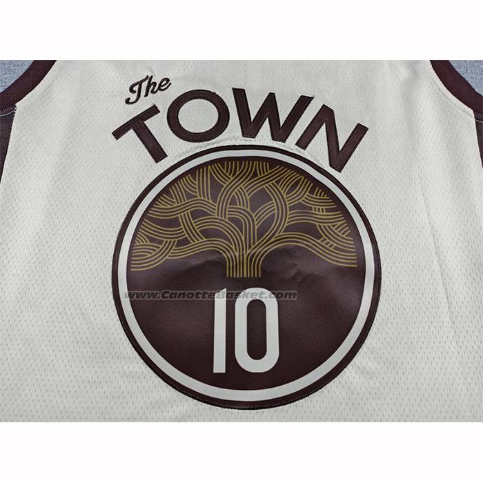 Maglia Golden State Warriors Jimmy Butler Iii No 10 Citta 2025-26 Crema